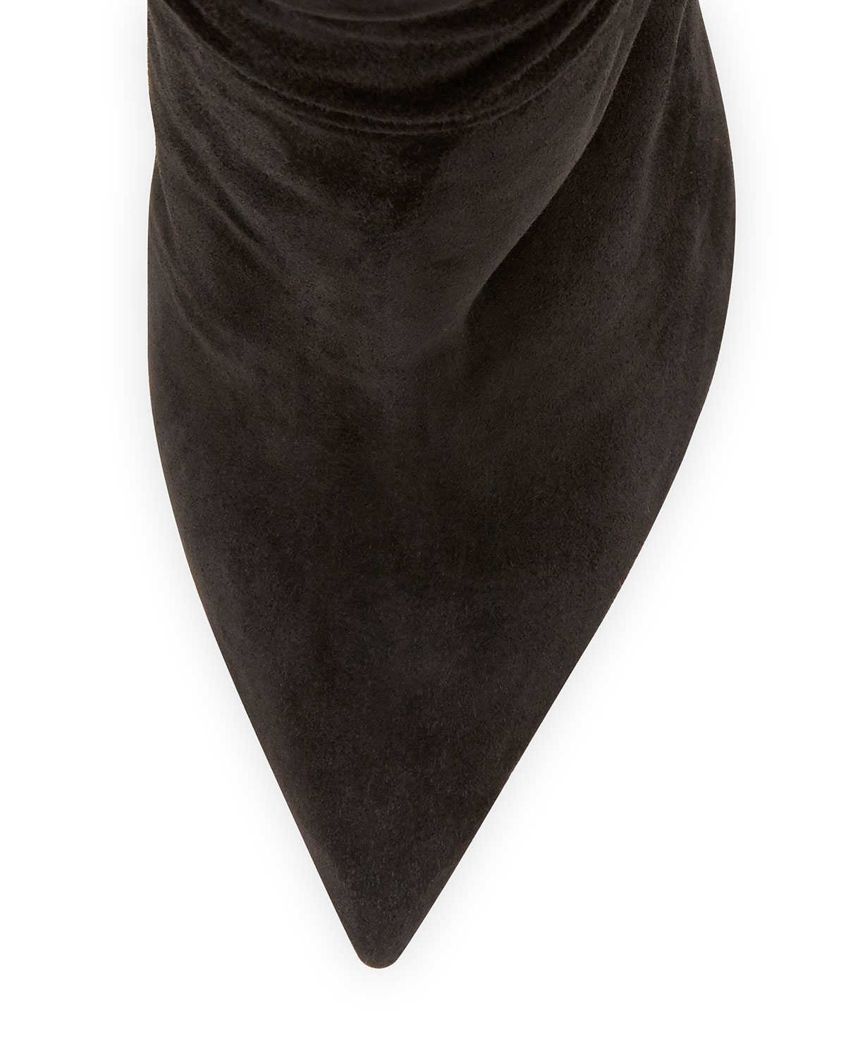 Christian louboutin Ishtar Botta Ruched Suede Red Sole Boot in ...  