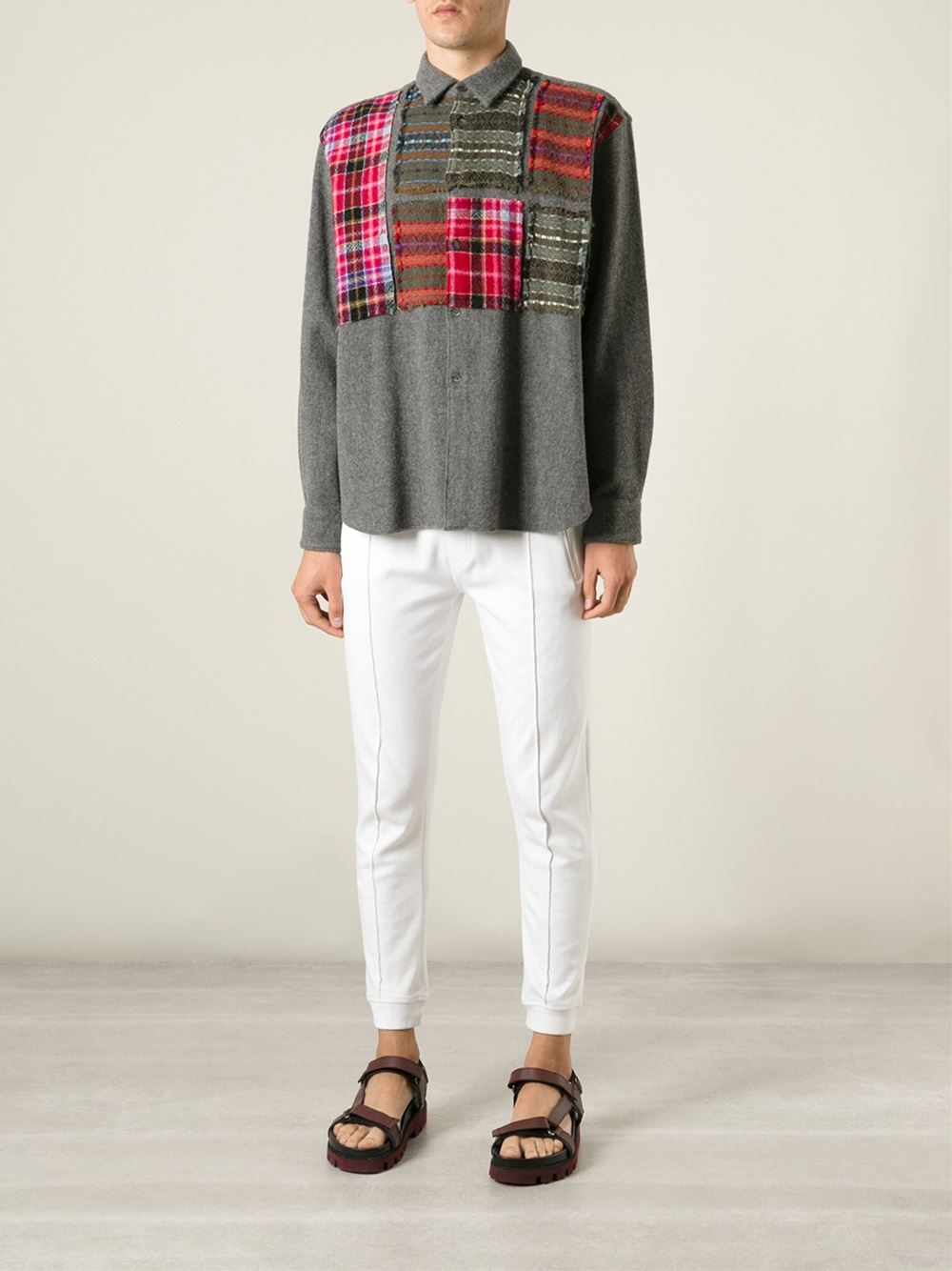 Vintage Boro Shirt : Sashiko Boro Stitching Tee