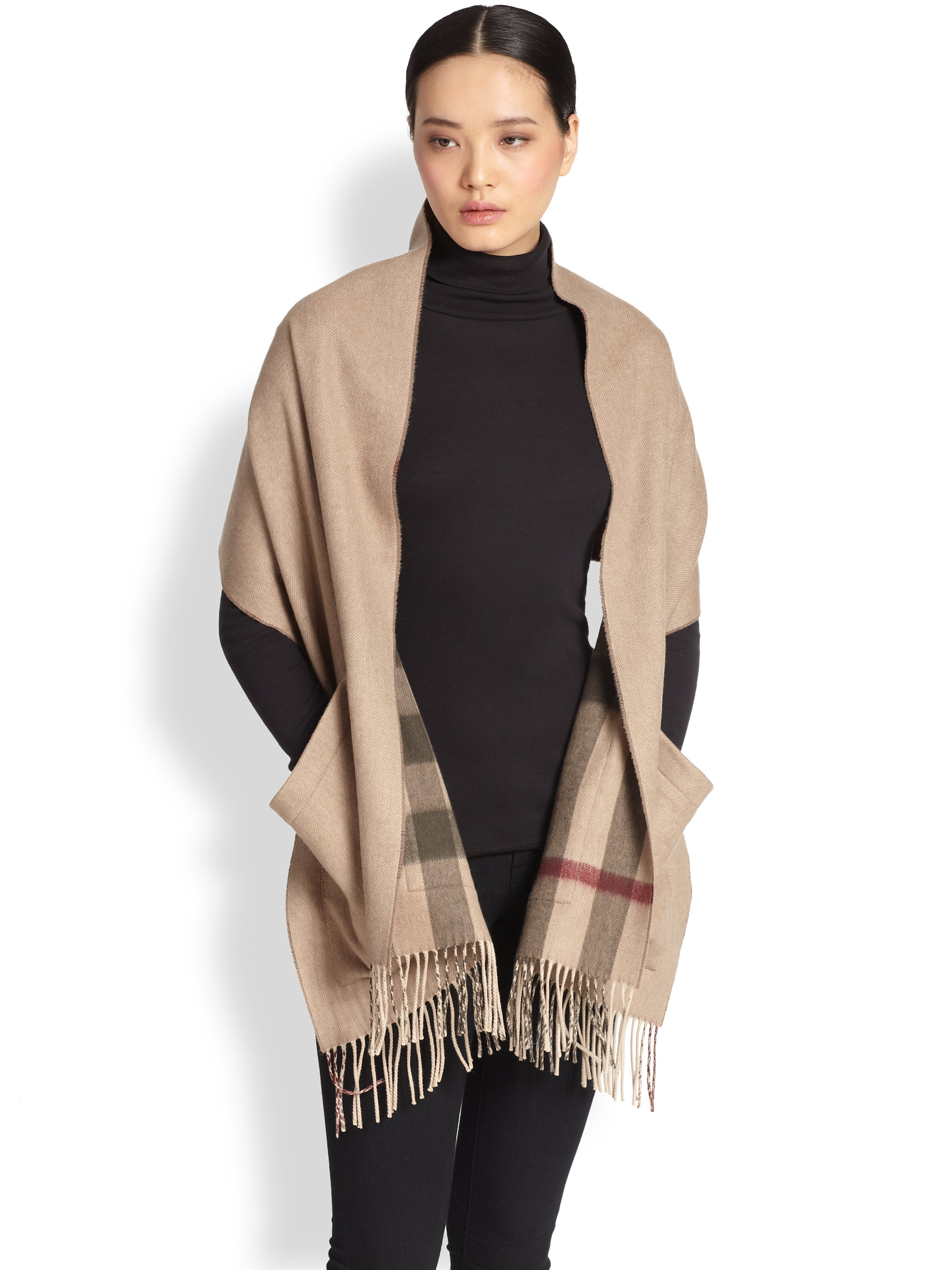 Burberry Shawl With Pockets Finland, SAVE 48% 