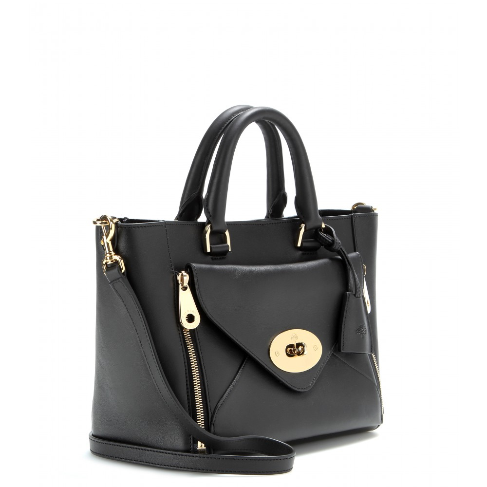 Mulberry Willow Small Leather Tote in Black a (Black) - Lyst