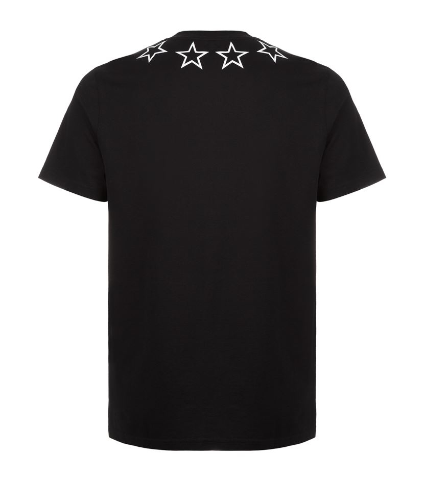 Givenchy Star Neck T-shirt in Black for Men - Lyst