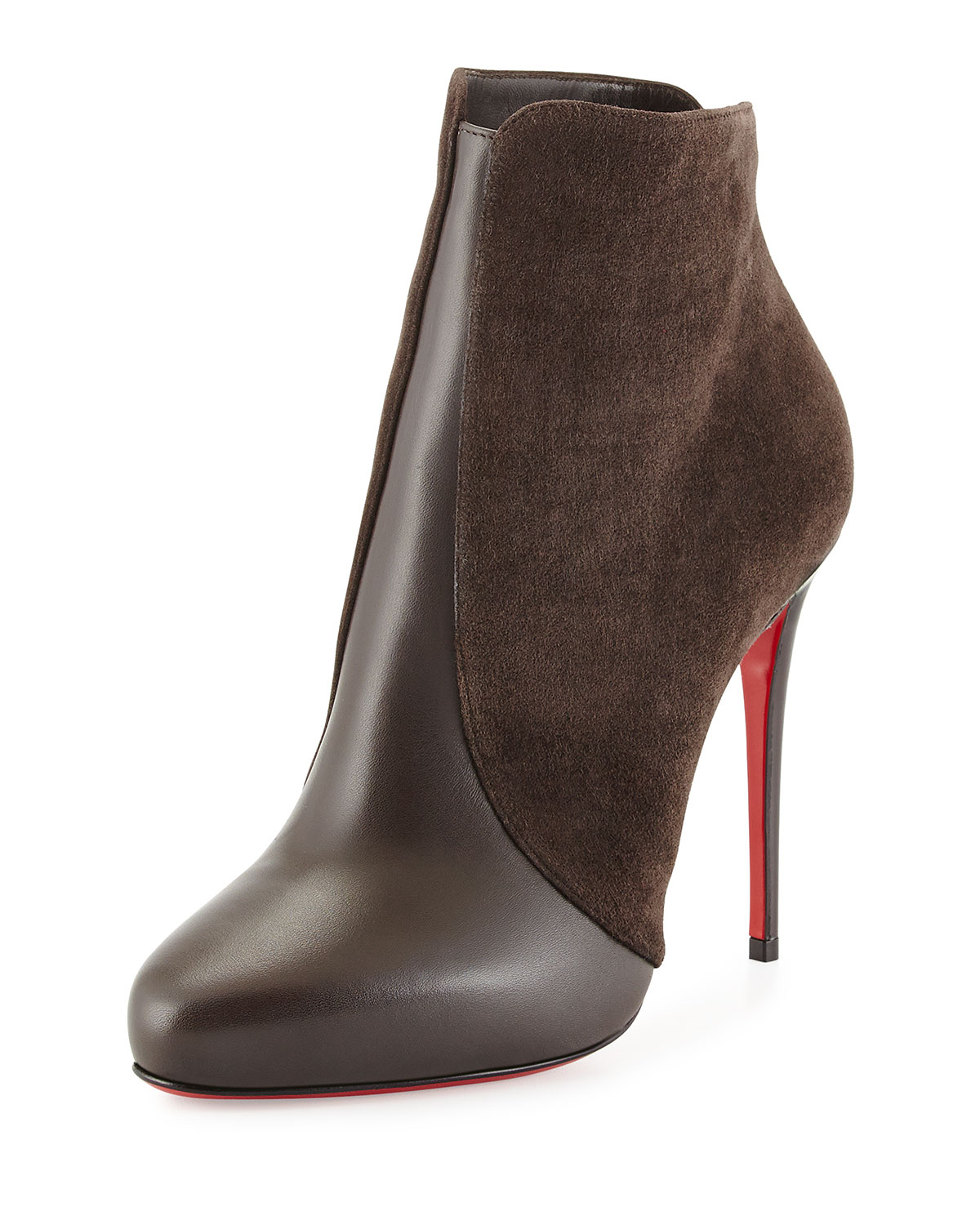 christian louboutin boots Taupe suede | The Filipino Language ...