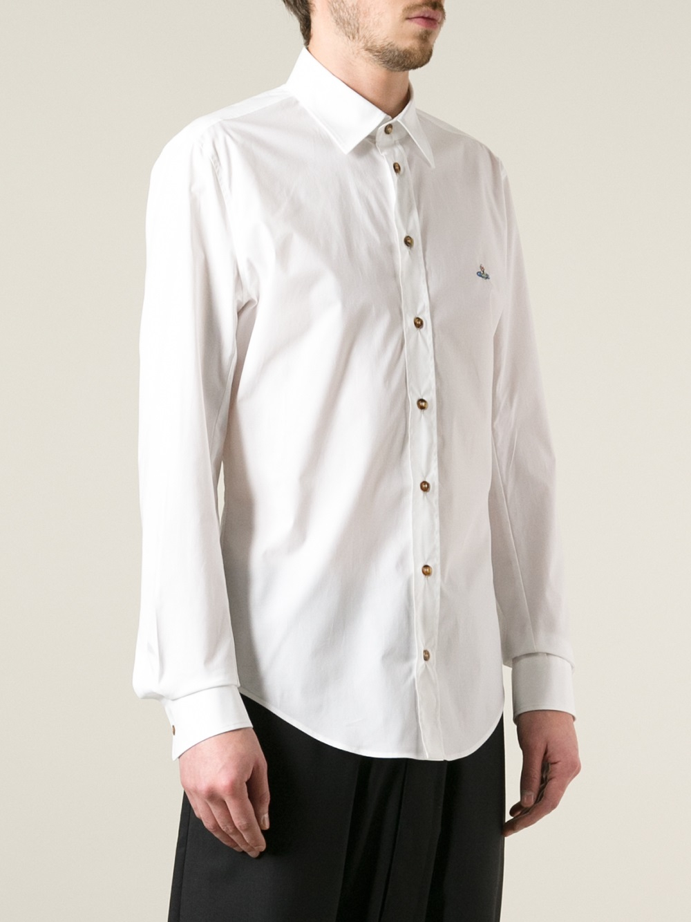 Vivienne Westwood Collared Shirt in White for Men - Lyst