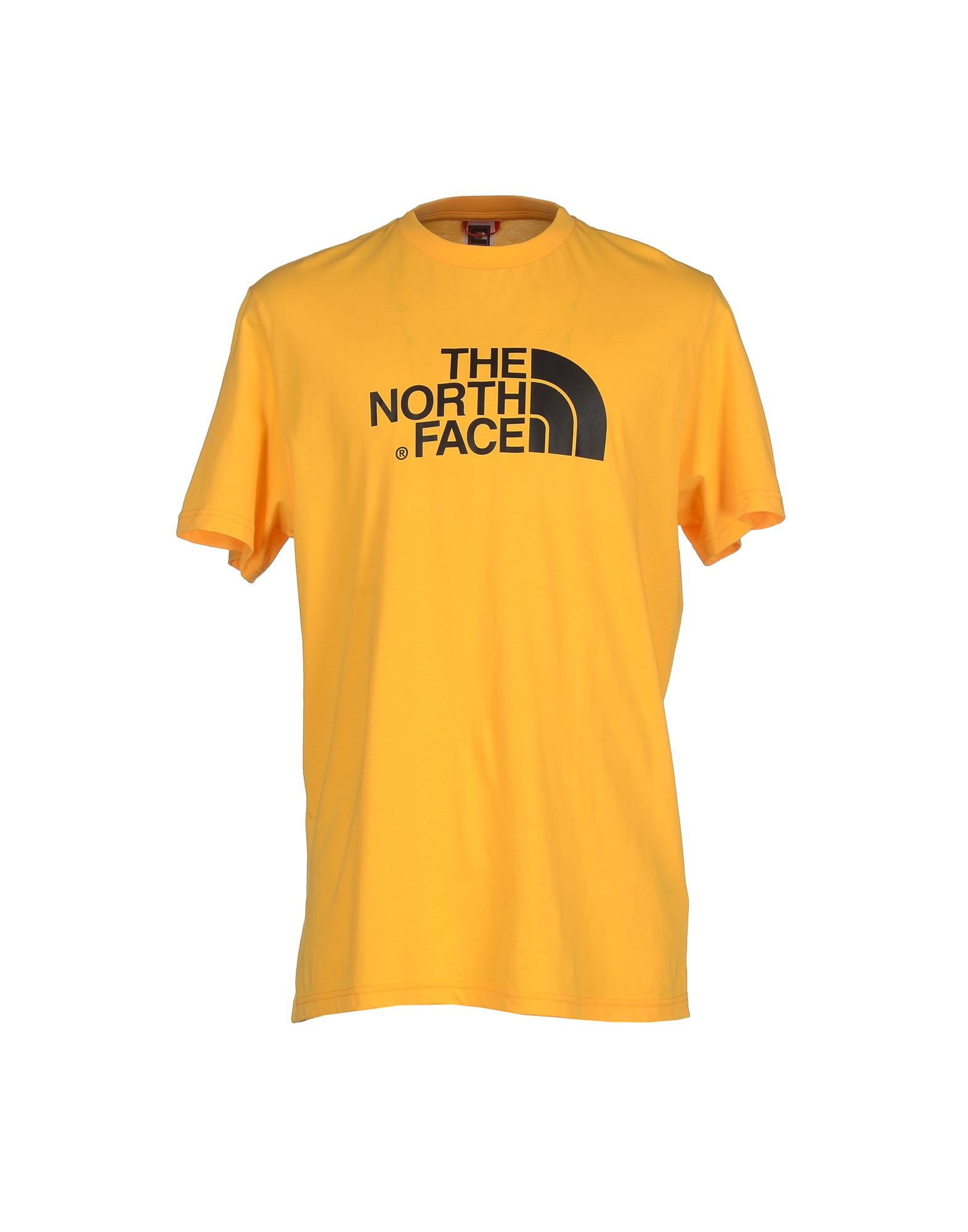 north face t shirt yellow 
