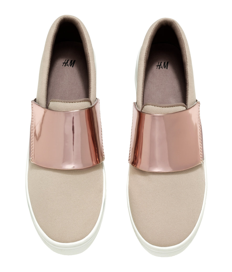 H&m beige trainers Clearance