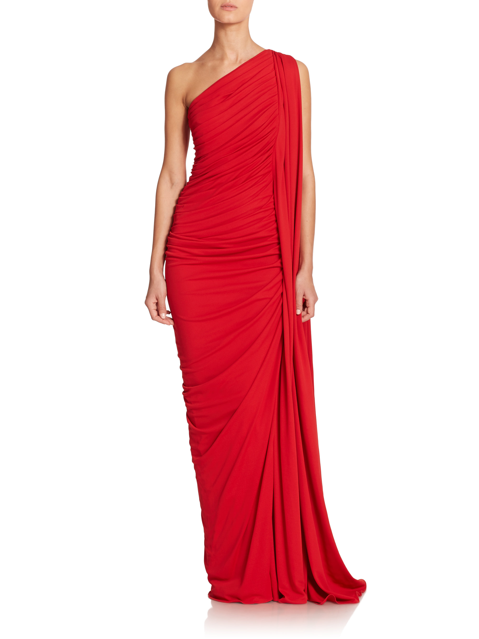 michael kors gowns red