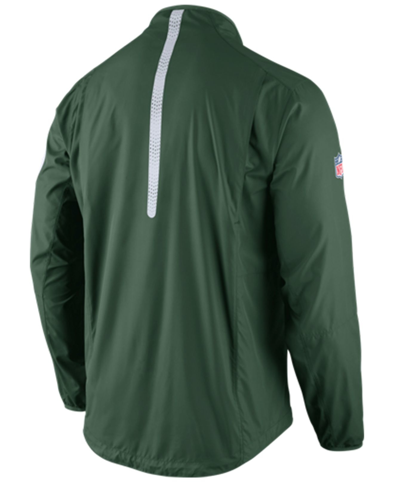 Lyst - Nike Men's New York Jets Lockdown Half-zip Jacket in Green for Men