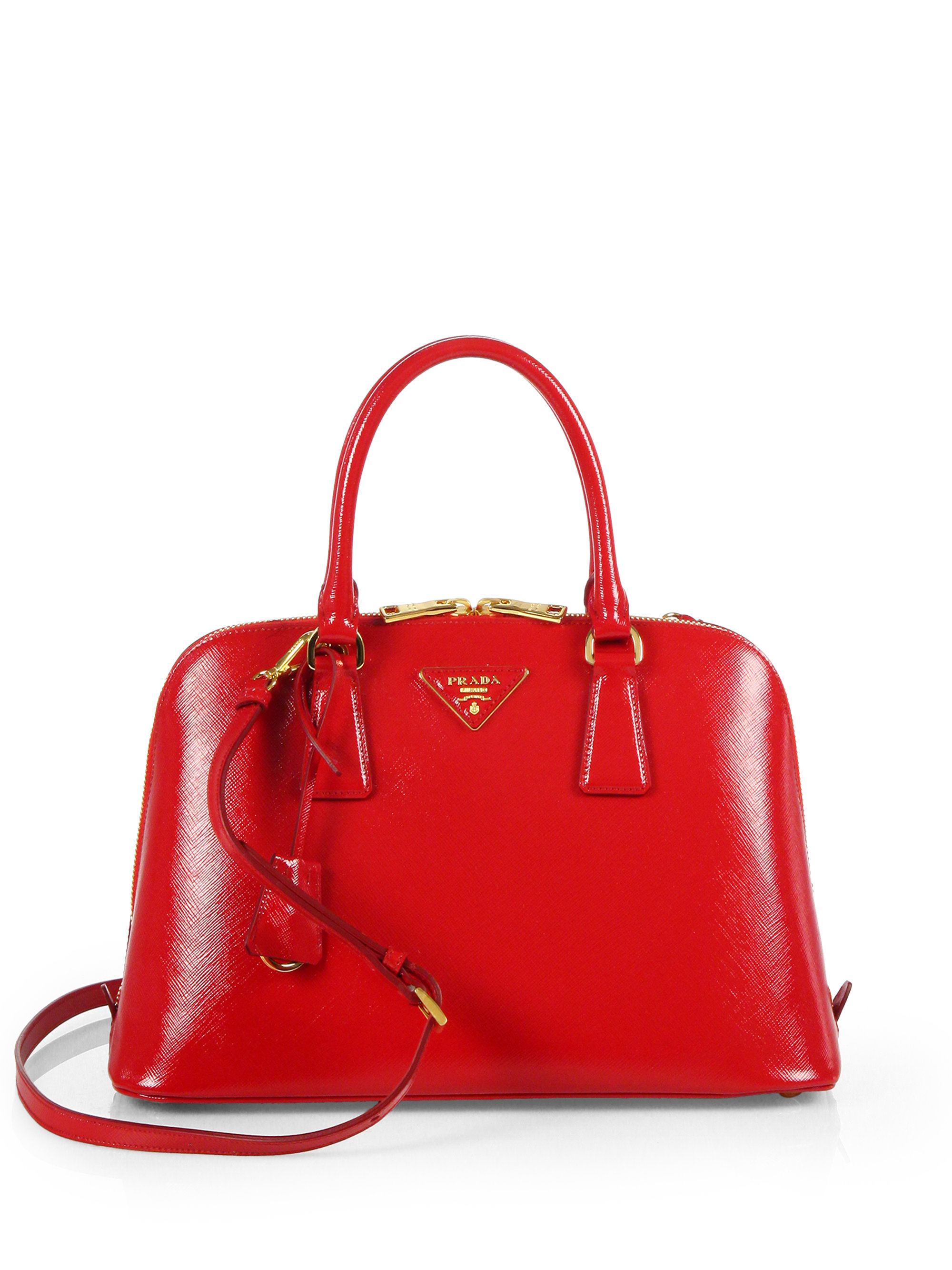 Prada Saffiano Vernice Small Promenade 