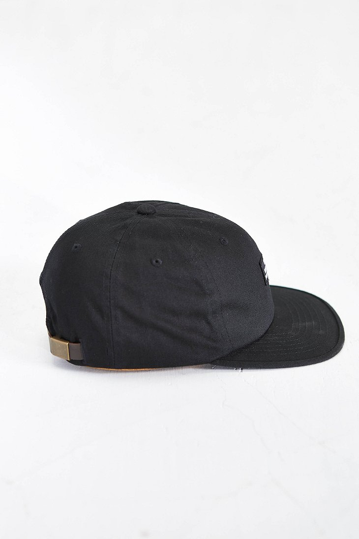 obey leather strap hat
