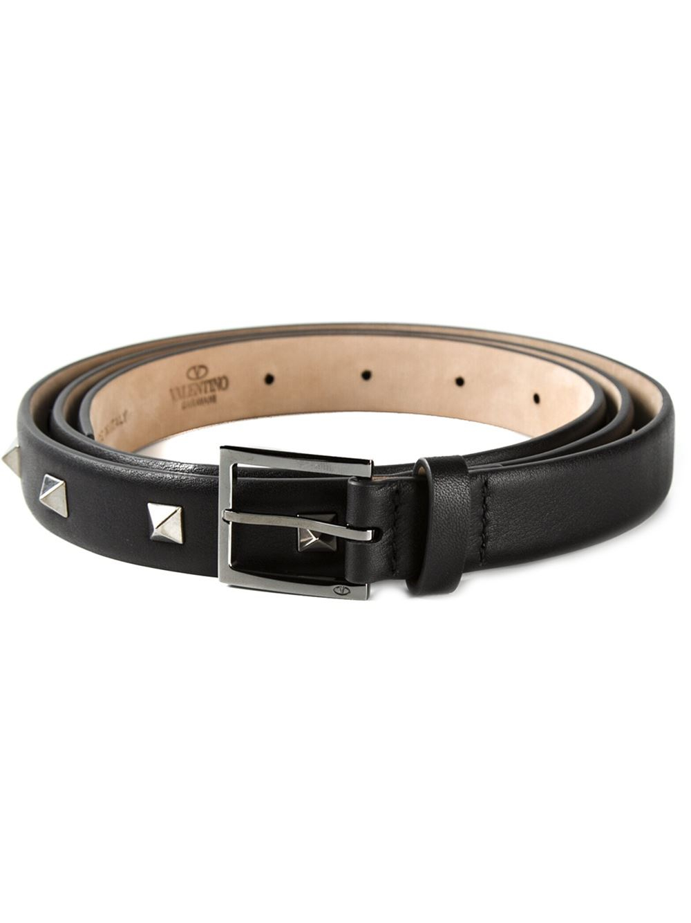 Valentino 'Rockstud' Belt in Black for Men - Lyst