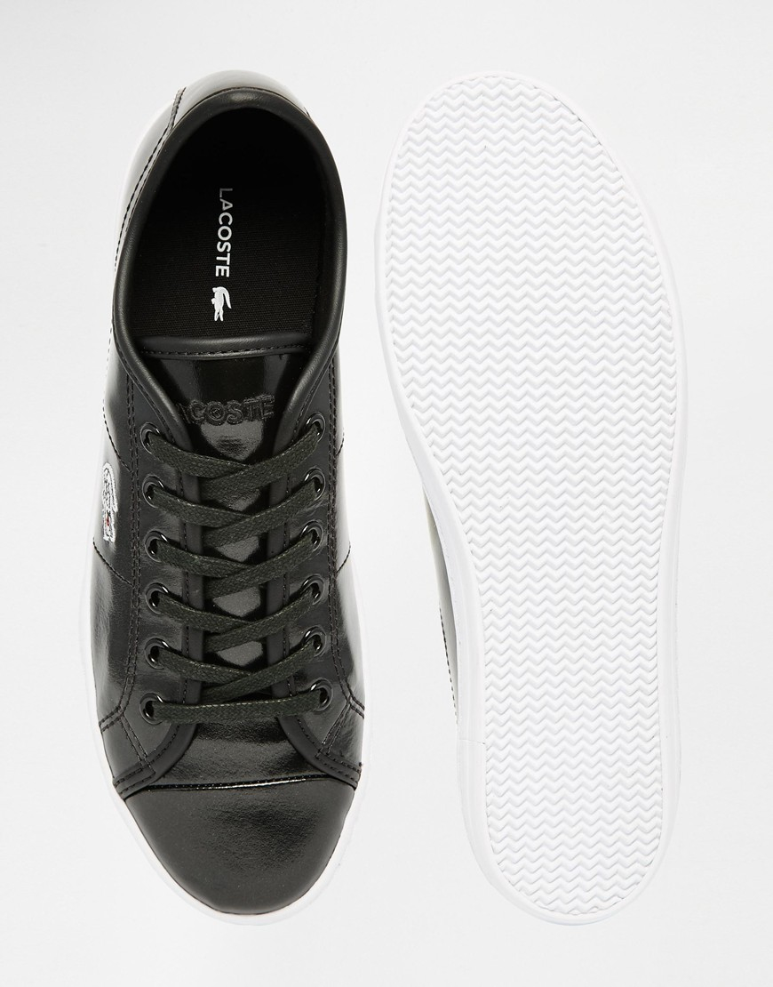 lacoste ziane black leather