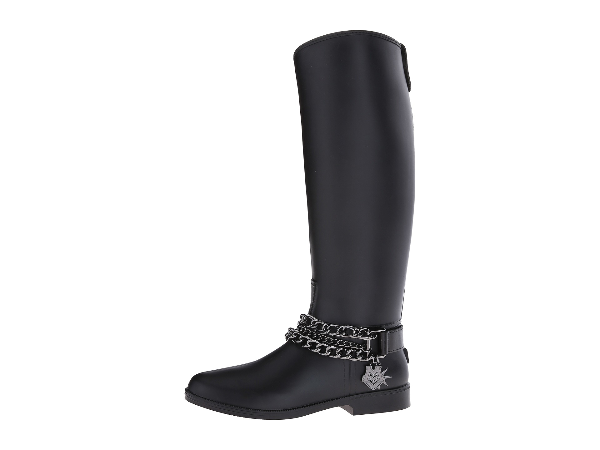 moschino rubber boots