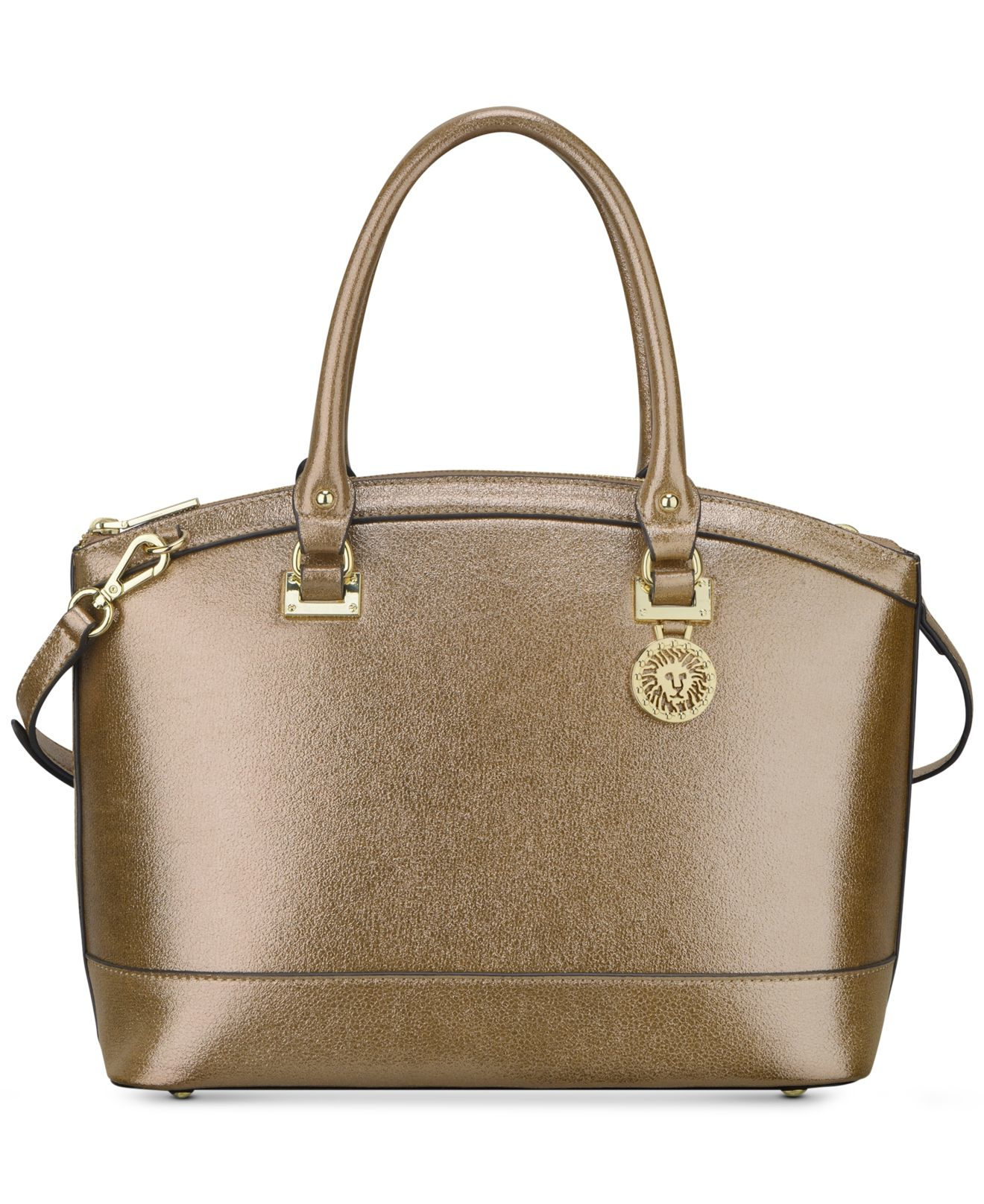 Anne Klein Time To Indulge Dome Satchel in Gold (Metallic) Lyst