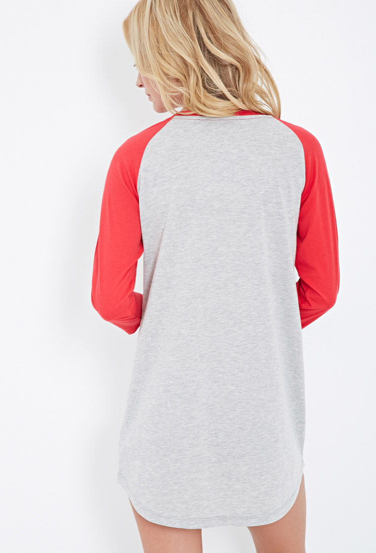 Bebrejde lovende strå Forever 21 Hello Kitty Baseball Tee Nightdress in Red/Heather Grey (Gray) -  Lyst