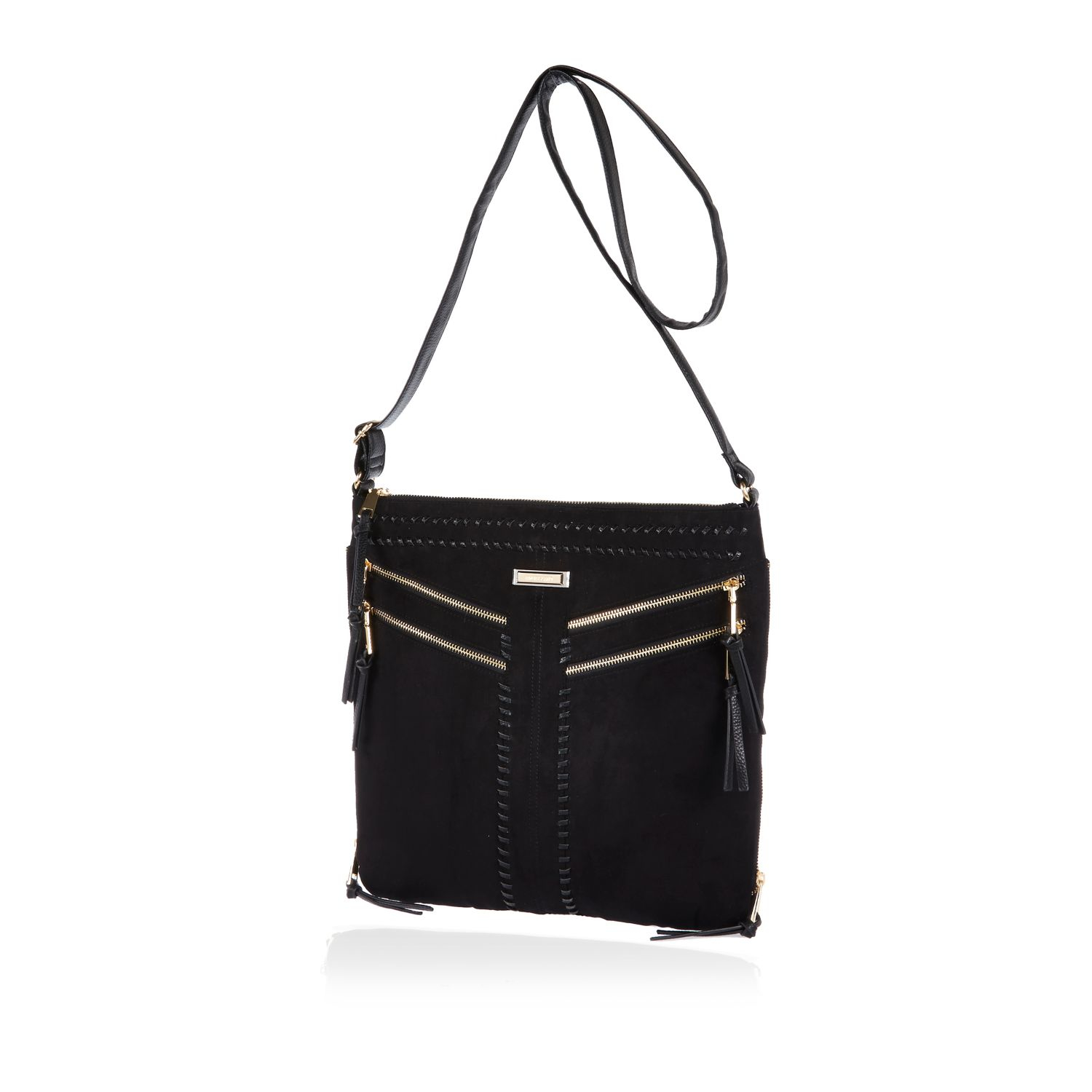 black shoulder bag river island