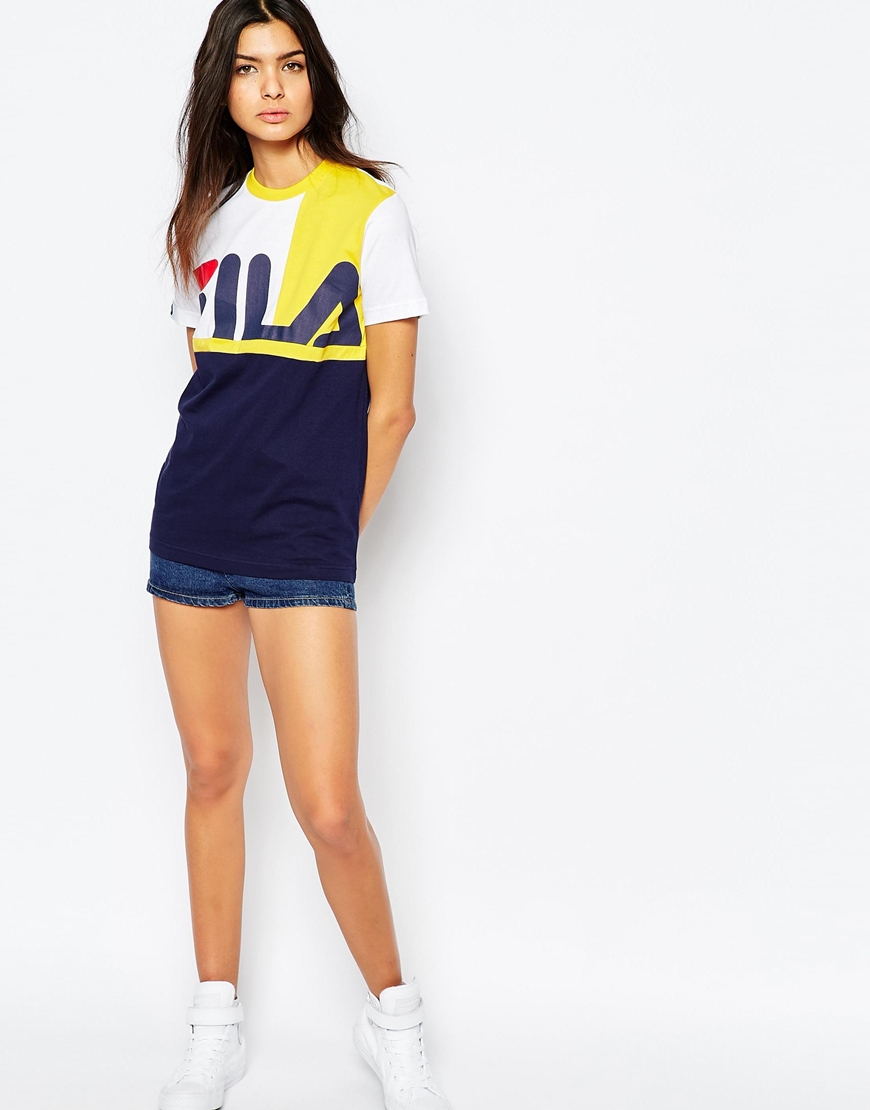fila color block shirt