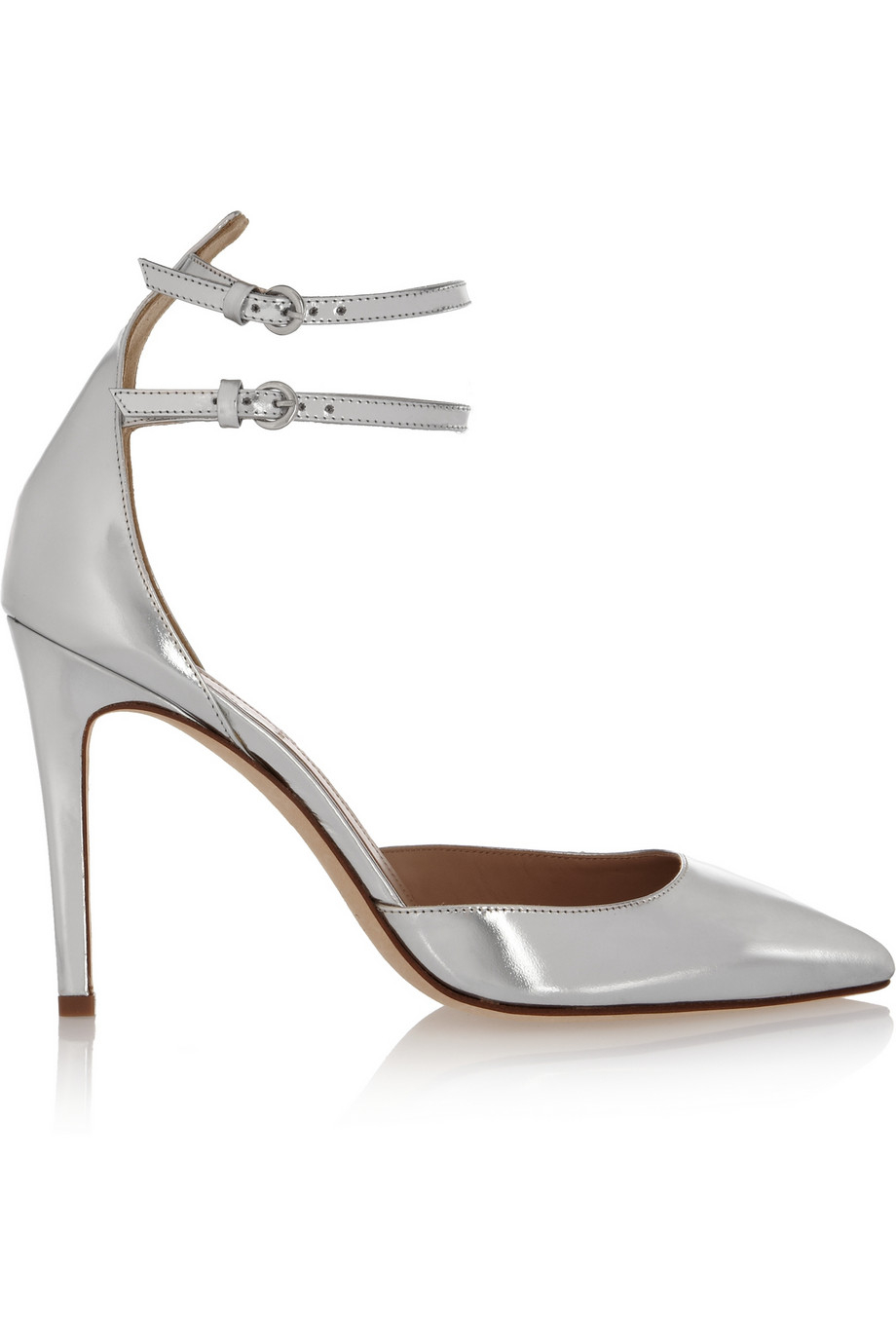J.Crew Strappy Metallic Leather Pumps Lyst