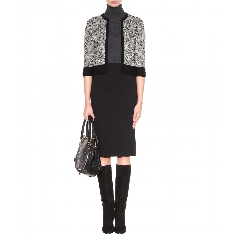 gucci suede knee high boots