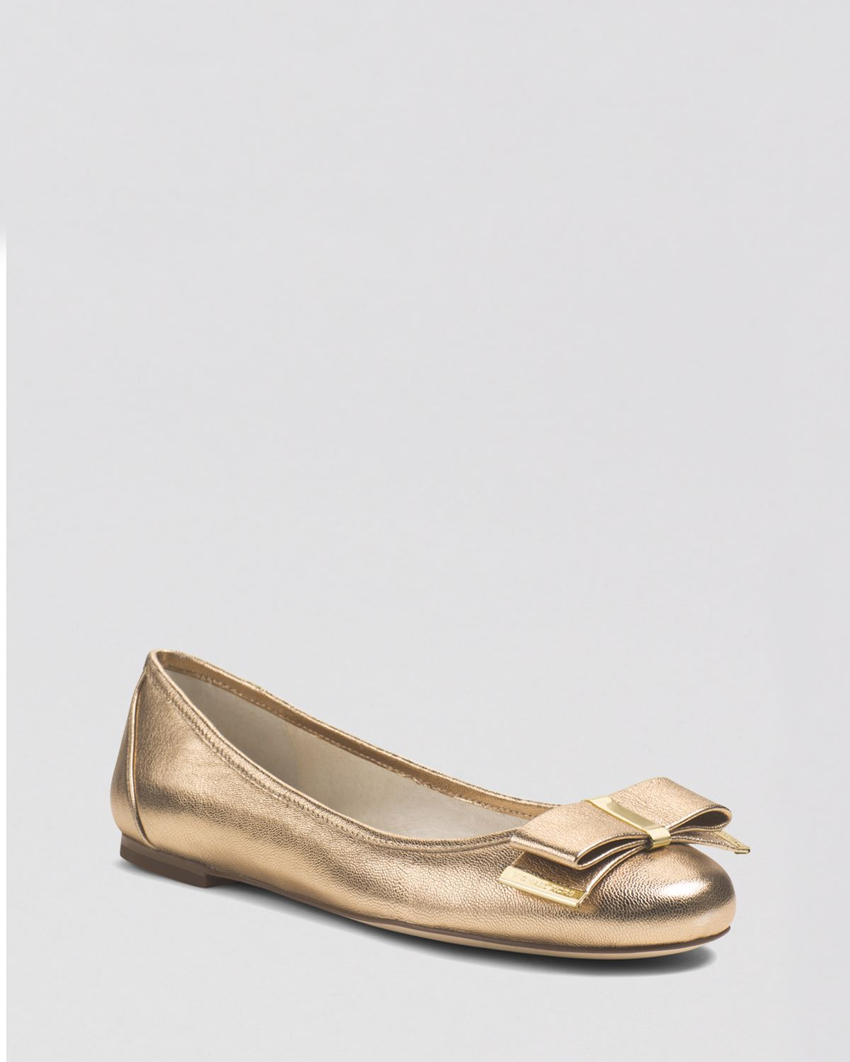 Michael kors gold flats clearance