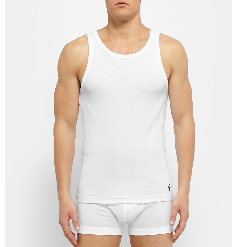 Polo Ralph Lauren Two-Pack Cotton Tank Tops in White for Men - Lyst