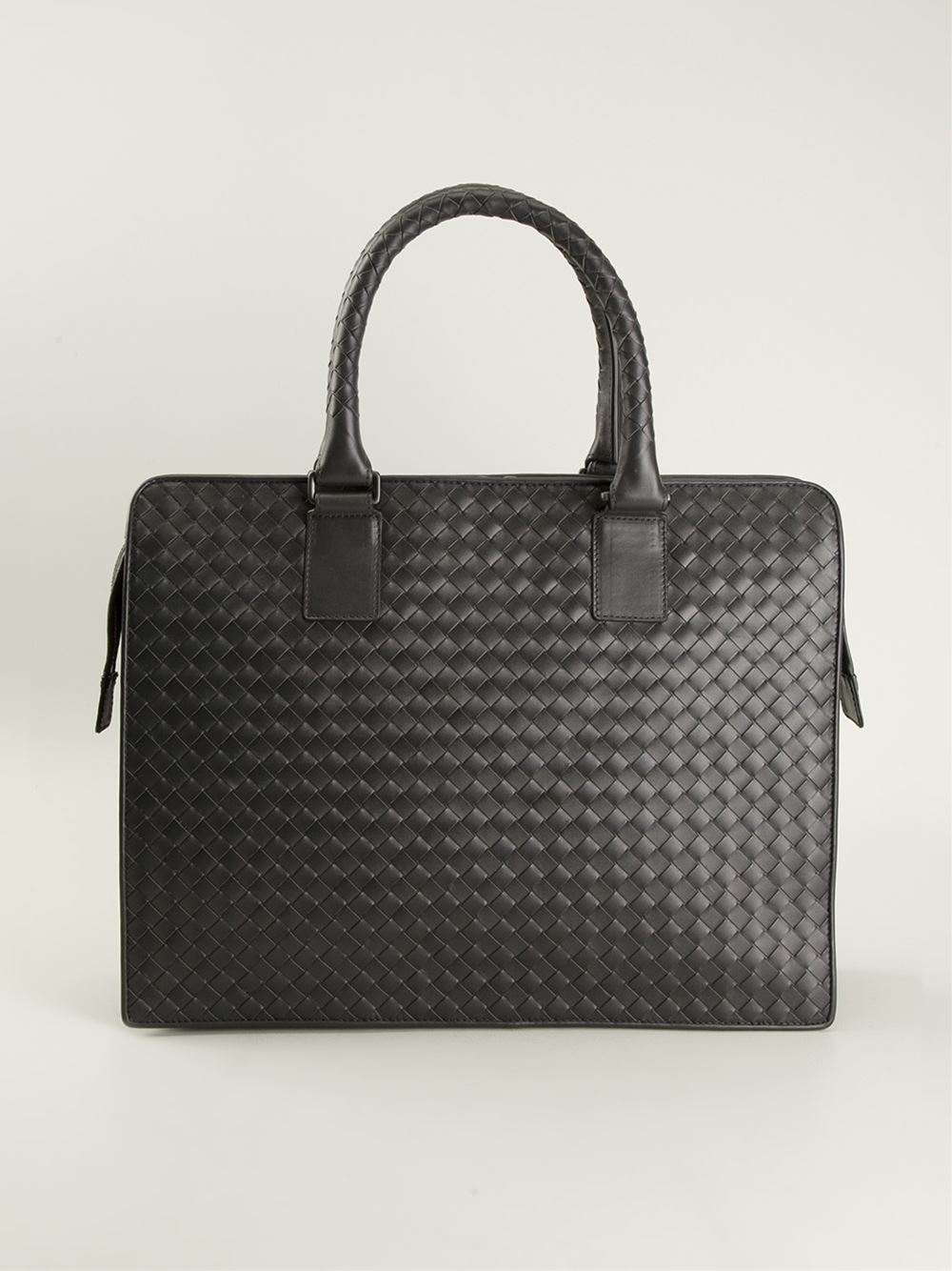 Bottega Veneta Intrecciato Laptop Bag in Grey (Gray) for Men - Lyst