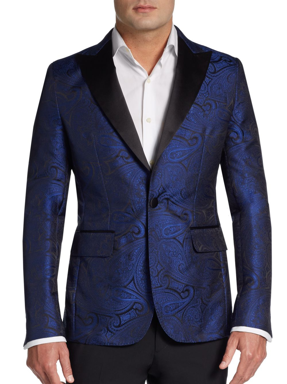 Lyst - Dsquared² Paisley Jacquard Dinner Jacket in Blue for Men