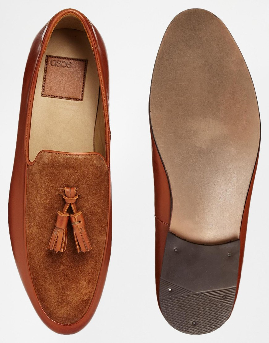 ASOS Tassel Loafers In Leather in Tan (Brown) for Men Lyst