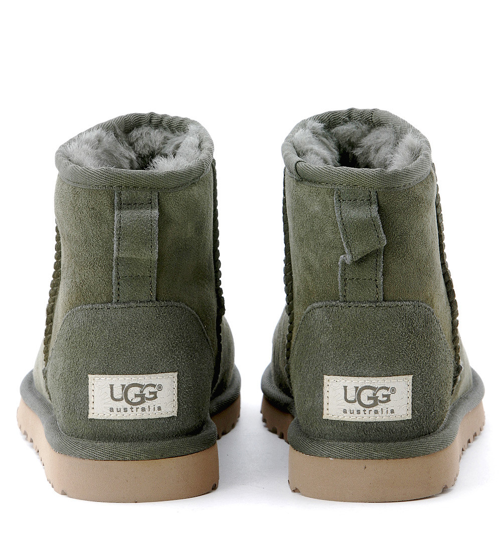 Ugg Mini Classic Hunter Green Ankle Boots in Green (VERDE) | Lyst