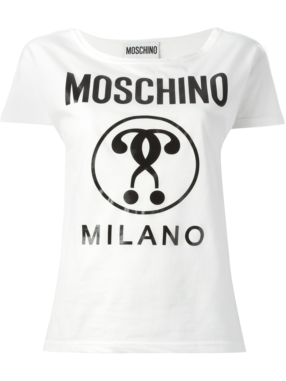 Moschino Milano Print T.shirt in Black | Lyst
