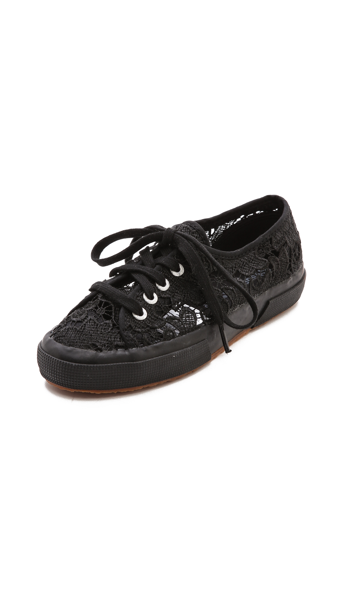 superga black lace sneakers