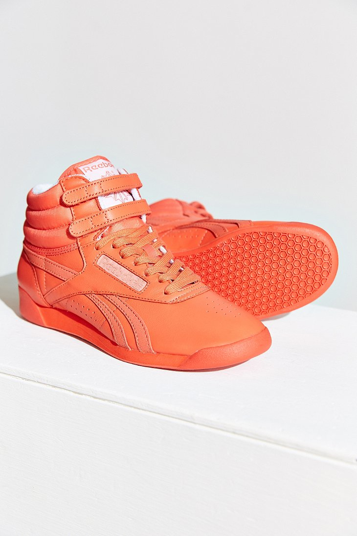 REEBOK FREESTYLE HI PS Kid's Sneakers Pink/Orange  M46777 Sz10.5T-3Y Fast Ship L 