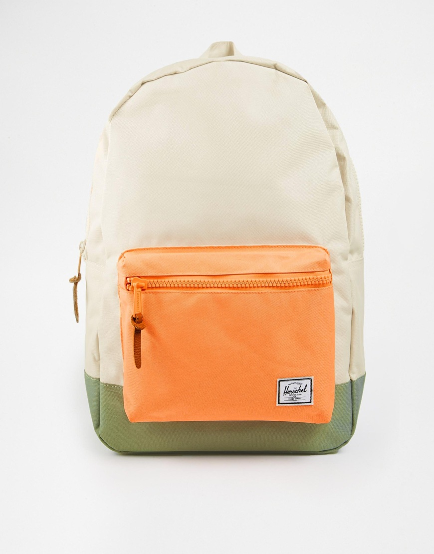beige backpack herschel