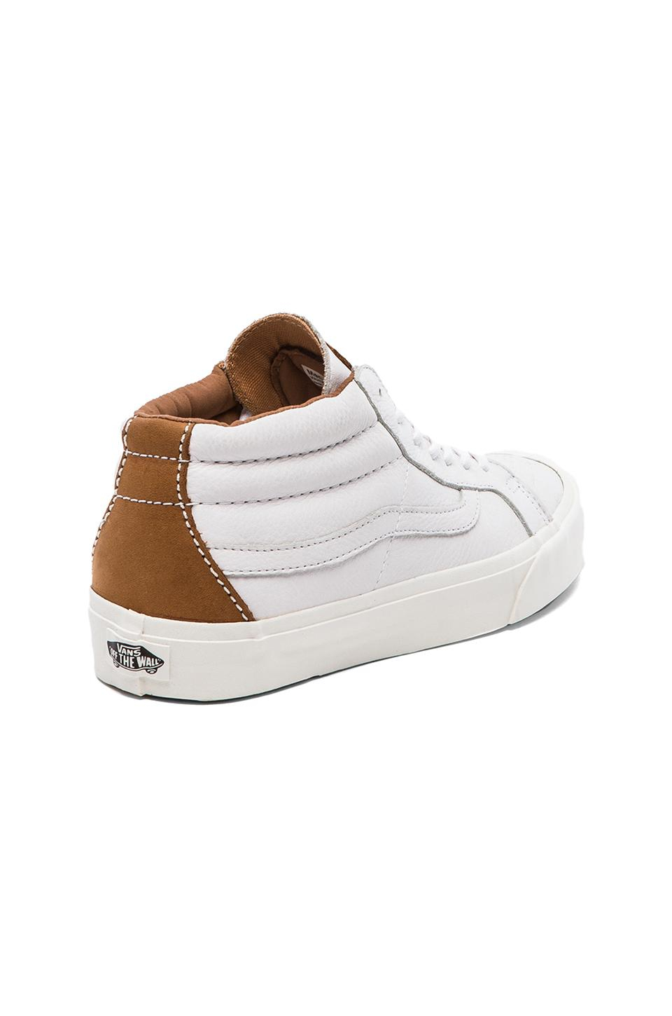 Vans California Sk8 Mid Nappa Leather in White for Men | Lyst