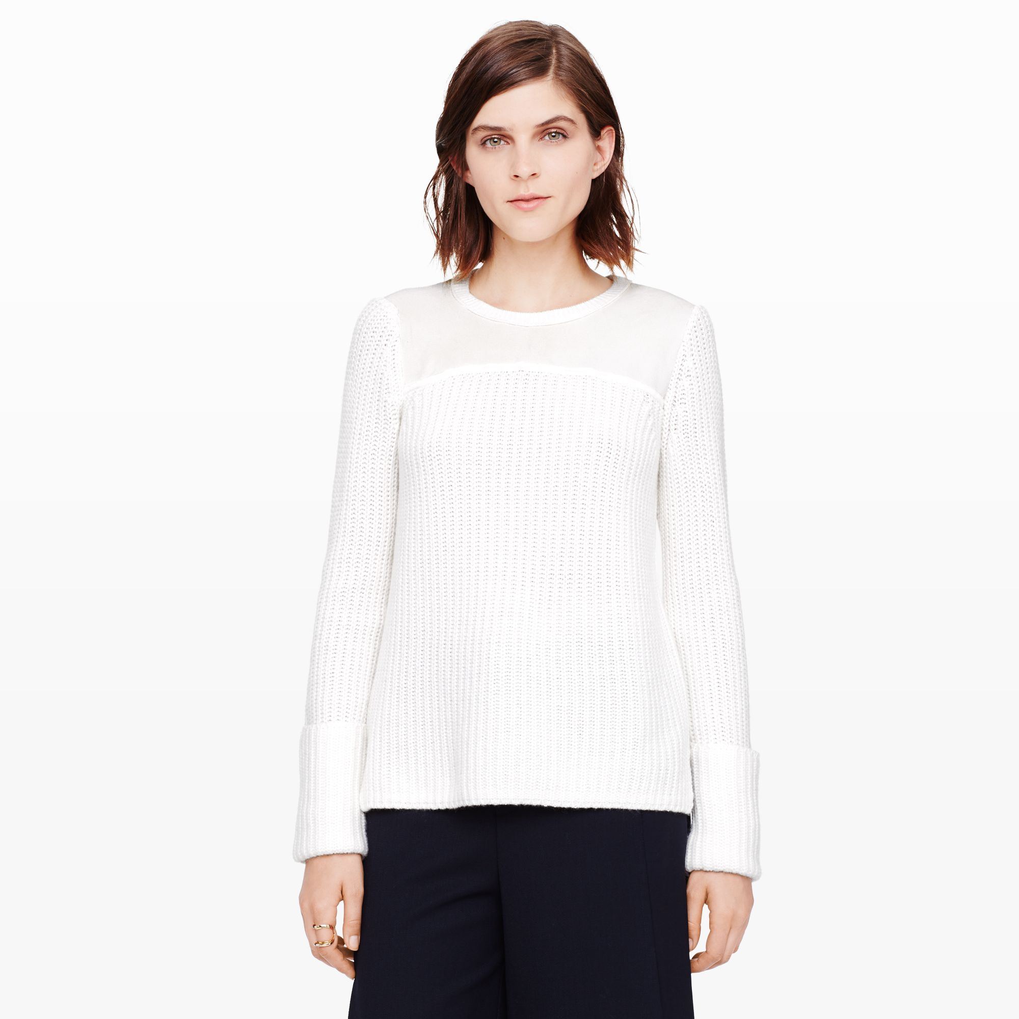club monaco white sweater