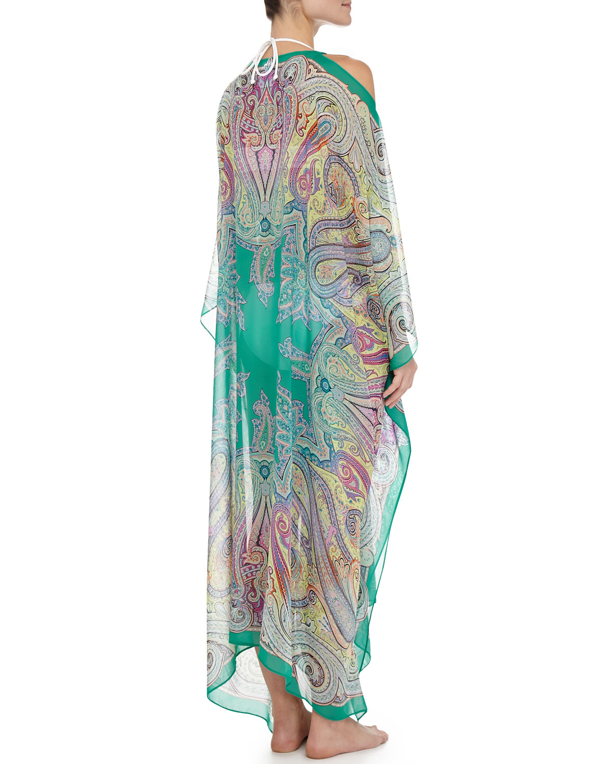 sheer caftan cover up