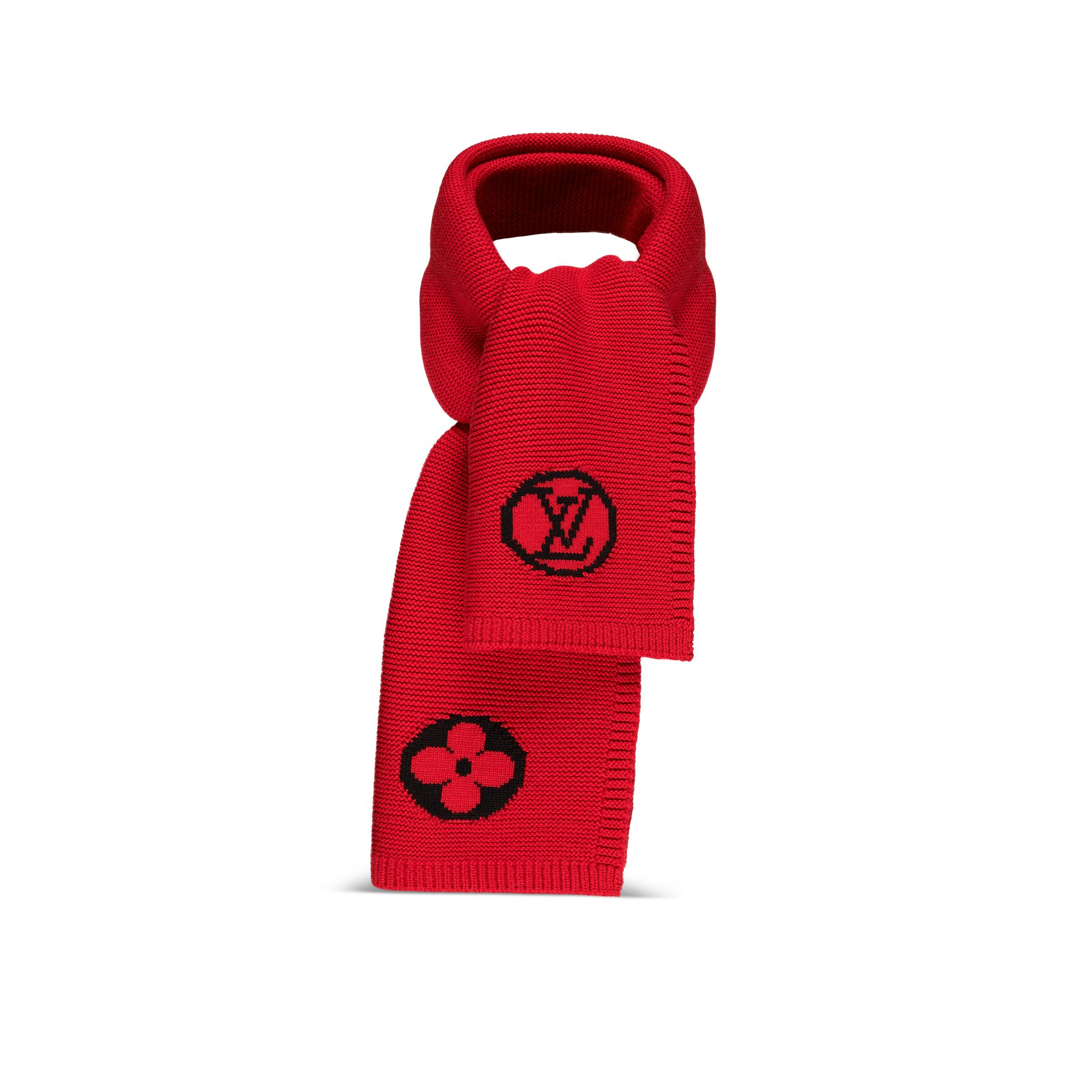 Louis Vuitton Lv College Scarf in Red (Ruby) | Lyst