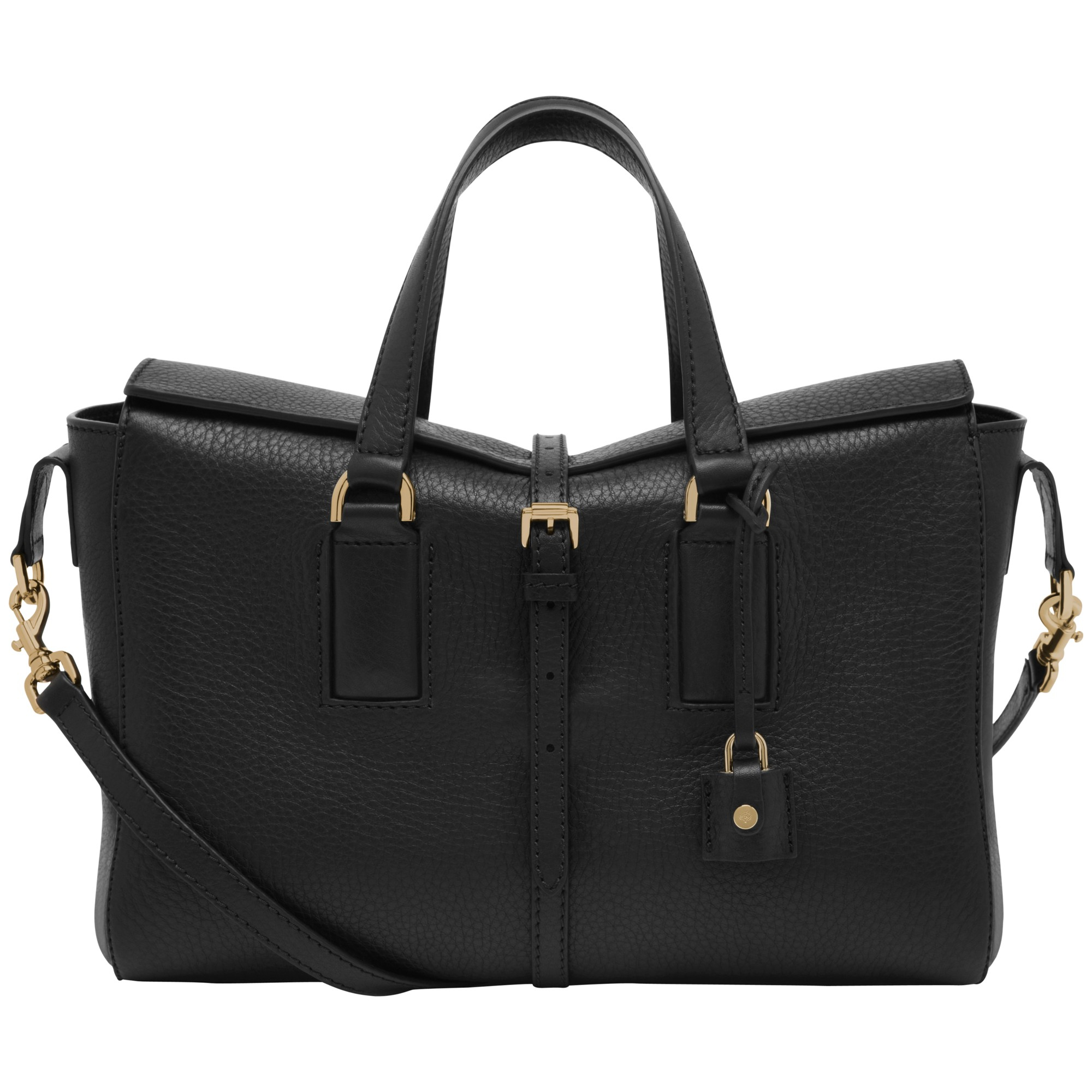 Mulberry Roxette Small Leather Grab Bag in Black Lyst