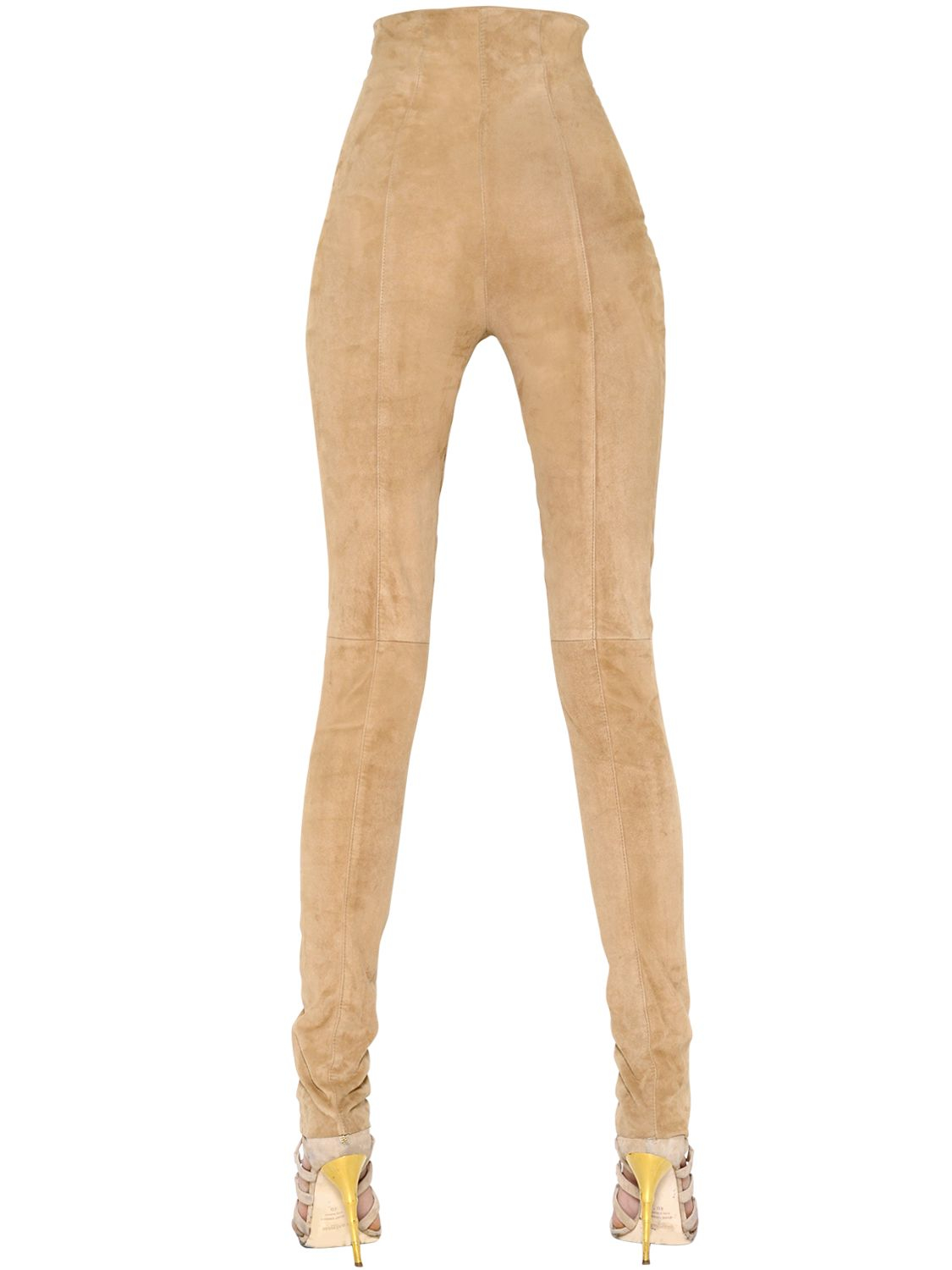 Suede leather leggings Clearance