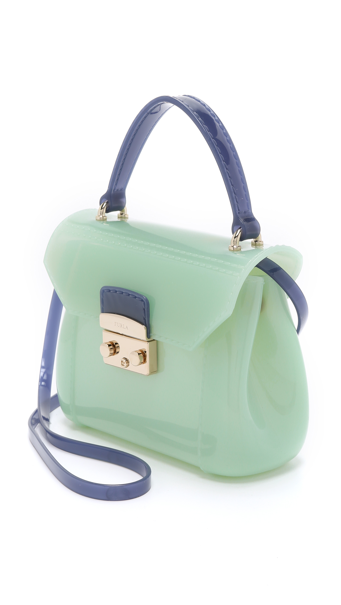 Furla Candy Bon Bon Mini Bag - Ice Blue/Indigo in Green | Lyst