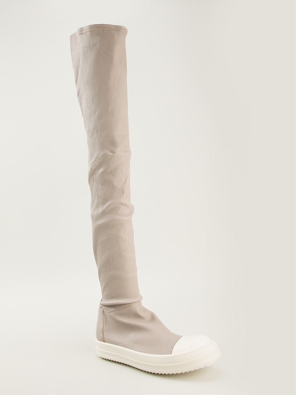 rick owens thigh high sneaker boots