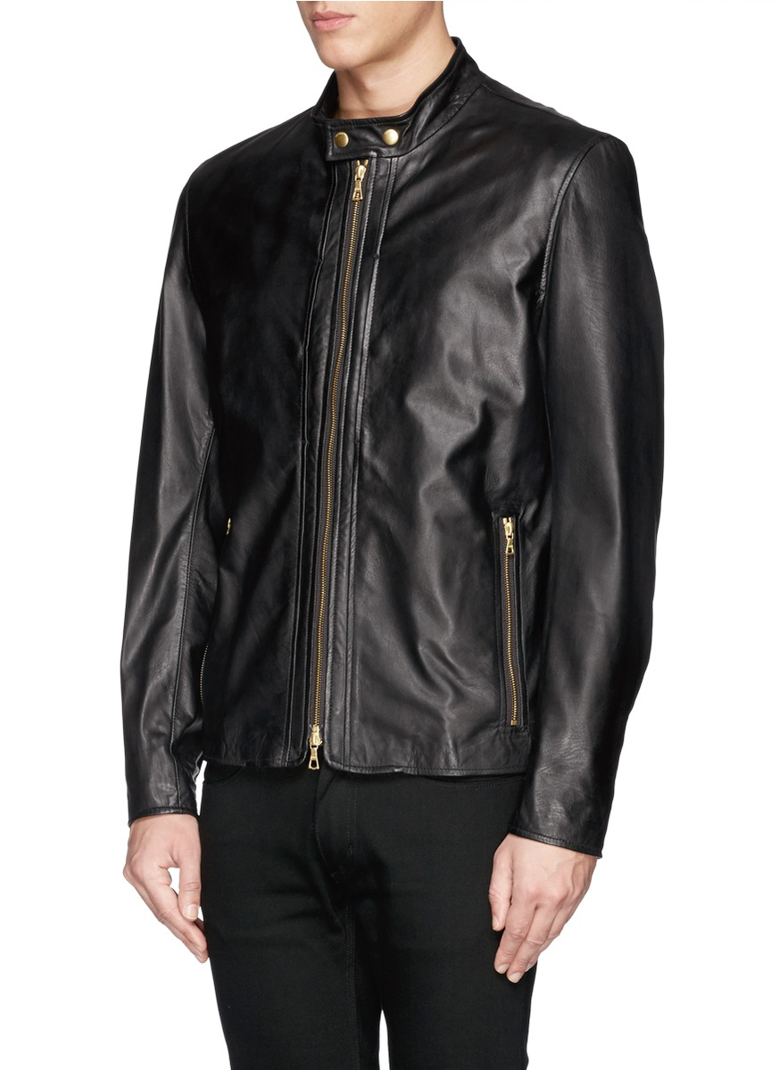 paul smith mens leather jacket