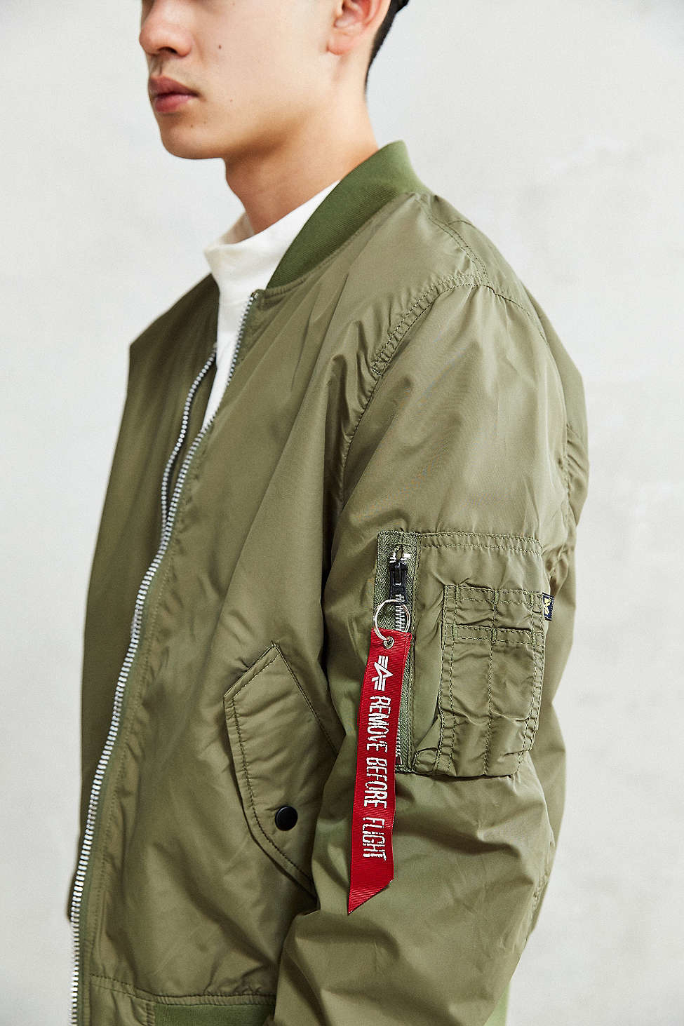 Alpha Industries L-2b Scout Bomber Jacket in Natural for Men | Lyst