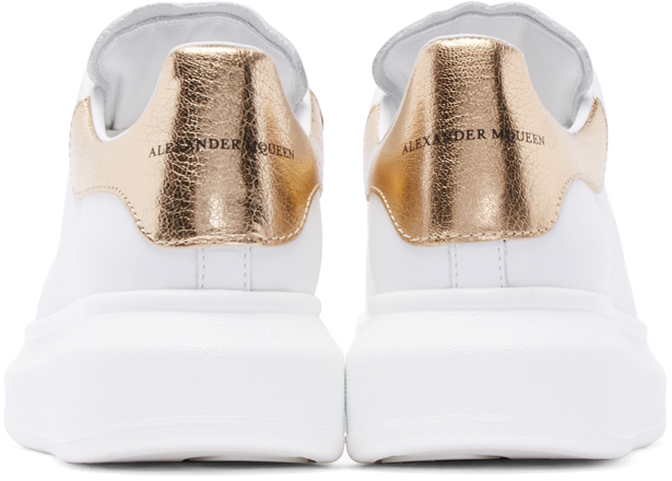 alexander mcqueen gold sneakers