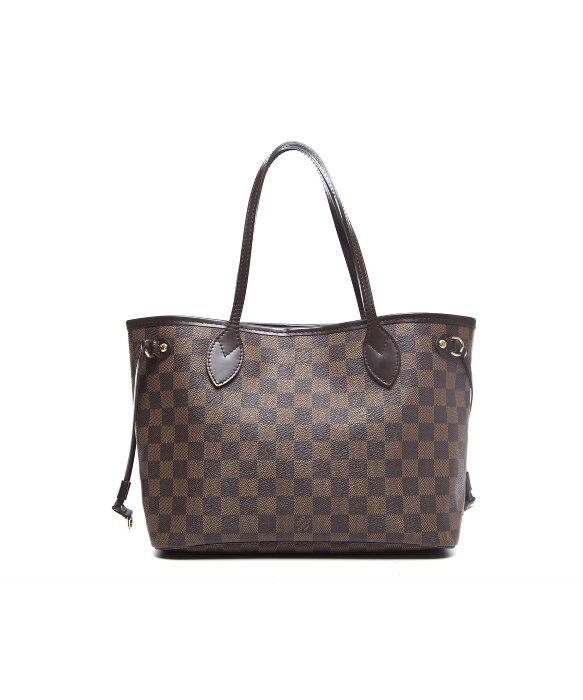 Lyst - Louis Vuitton Preowned Damier Ebene Neverfull Pm Tote Bag in Brown