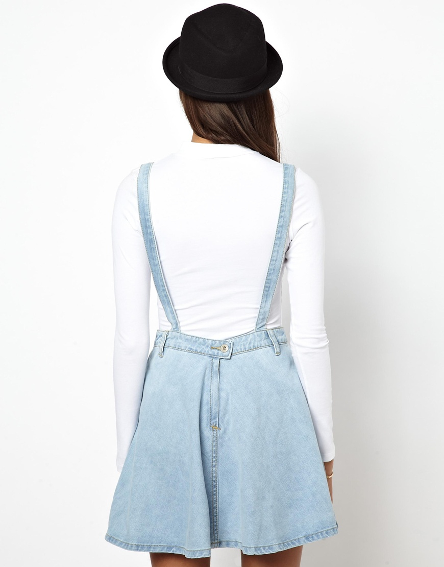 short dungaree skirt