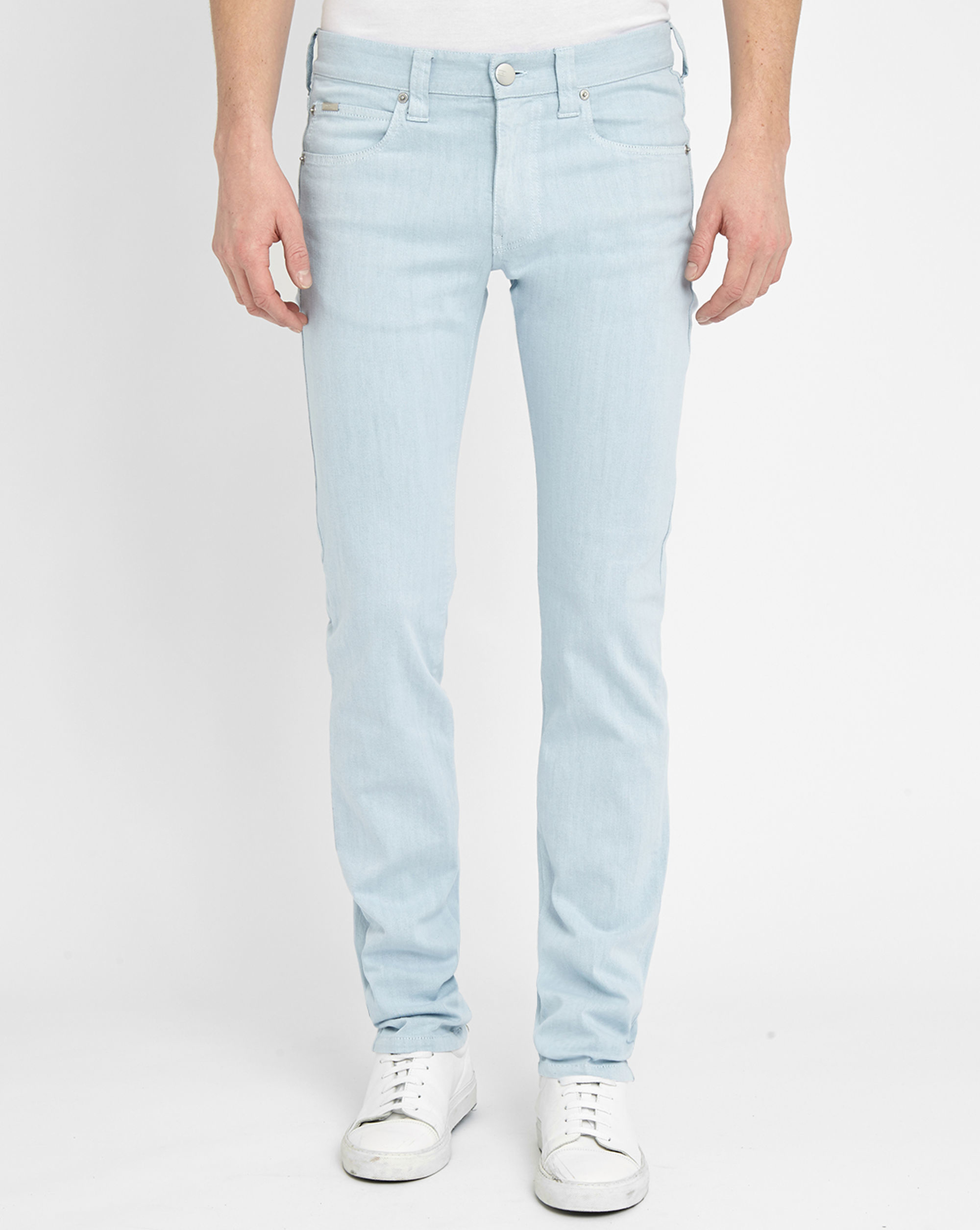 Armani Sky-blue J06 Slim-fit Jeans in Blue for Men | Lyst