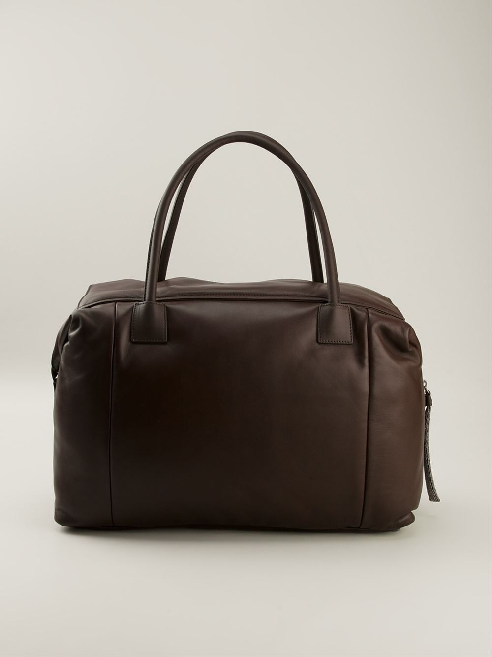 Brunello Cucinelli Rectangular Shape Tote Bag in Brown - Lyst