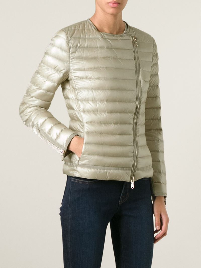 Moncler 'amey' Padded Jacket in Natural - Lyst