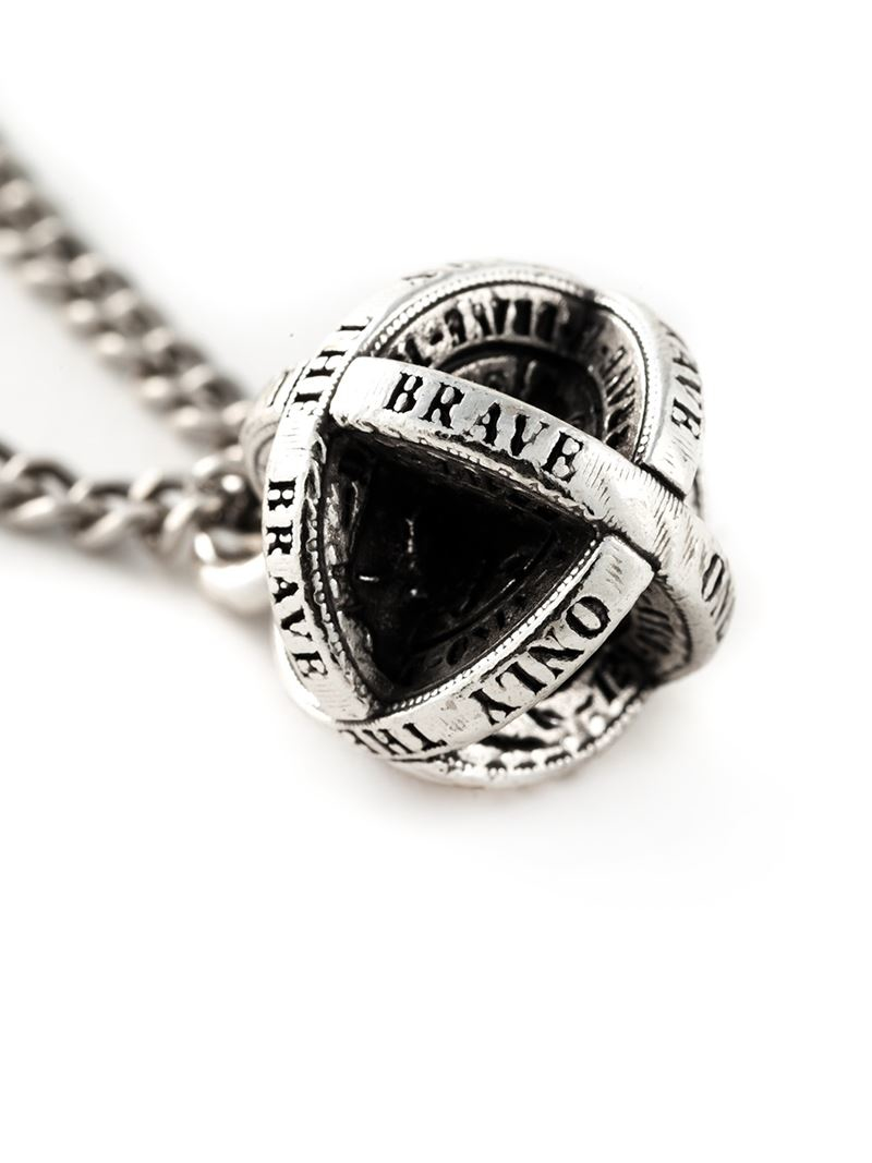 DIESEL 'Only The Brave' Pendant Necklace in Metallic for Men | Lyst