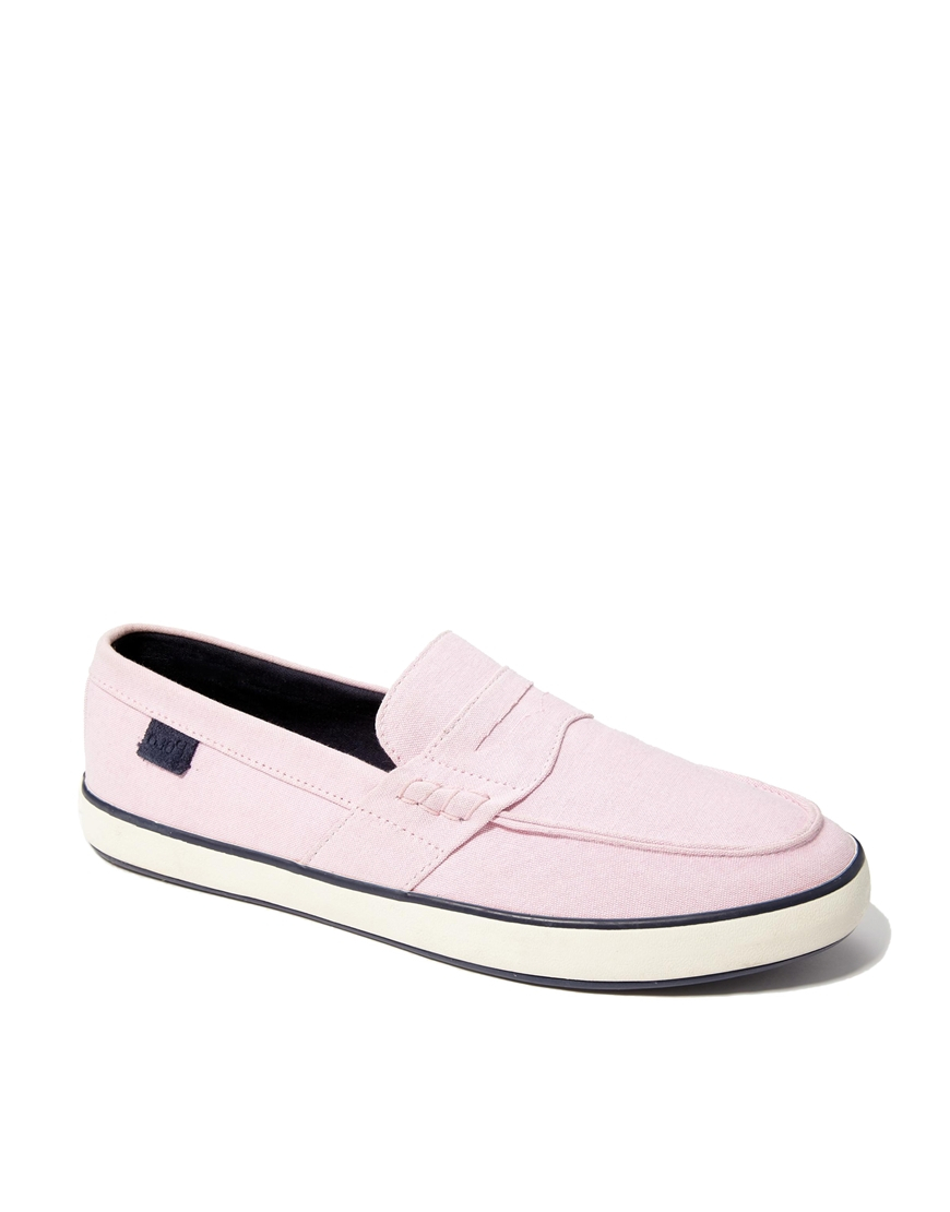 Polo Ralph Lauren Evan Canvas Loafers in Pink for Men - Lyst